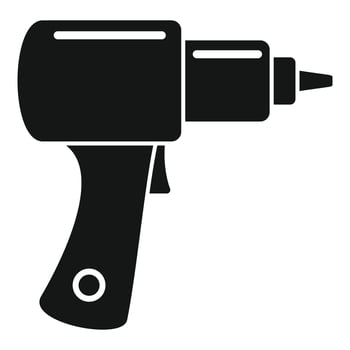 Tire fitting gun icon, simple style vector