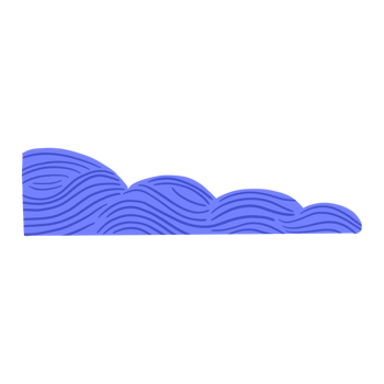 Retro Blue Cloud png