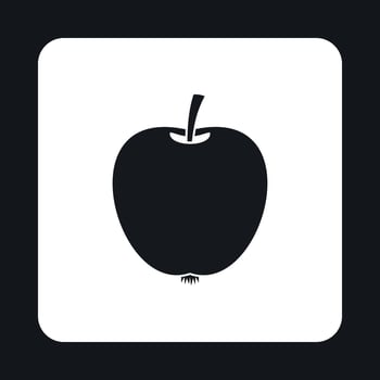 Apple icon, simple style vector