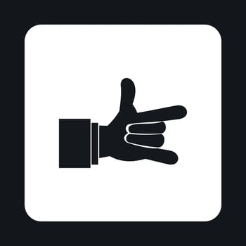 I Love You hand sign icon, simple style vector