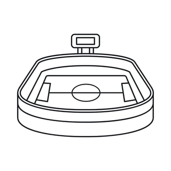 Stadium icon in outline style vector