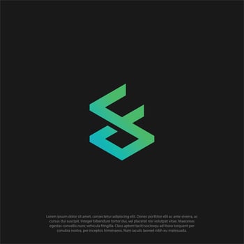 SF or FS Letter Logo Design Template Vector combine letter S and F, Modern Trendy Minimal Monogram