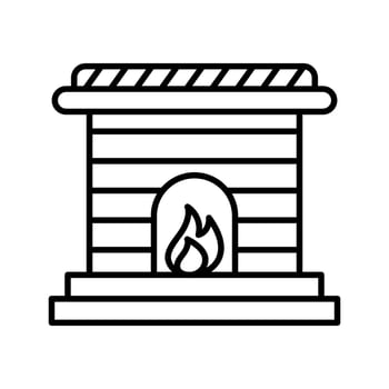 Fireplace Vector Icon