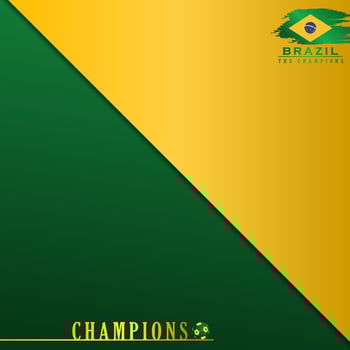 abstract background brazil flag, world cup qatar 2022, vector illustration and text, perfect color combination.