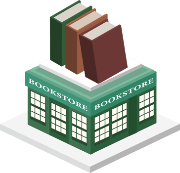 3d bookstore icon png
