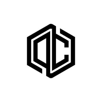 DC letter logo design in illustration. Vector logo, calligraphy designs for logo, Poster, Invitation, etc.