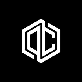 DC letter logo design in illustration. Vector logo, calligraphy designs for logo, Poster, Invitation, etc.