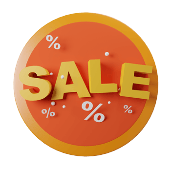 orange empty stage product show 3d render png
