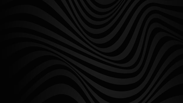 Black background with line wave design. Vector illustration. Eps10