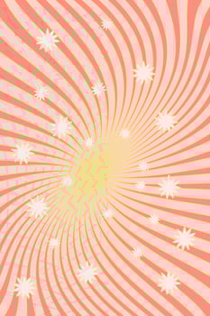 Groovy template for retro cards. Hippie style. Greeting card. Vintage art design. Cartoon. Vector illustration with a jolly background.