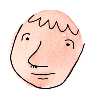 watercolor elements cute cartoon face png