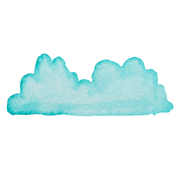 Morning cloud watercolor element png