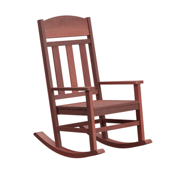 3D rendering of an wood rocking chair. png