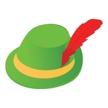 Irish hat icon, icon, cartoon style vector