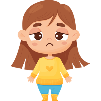 Emotion. Sad girl png