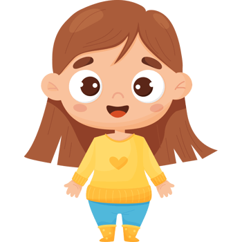 Joyful smiling girl png