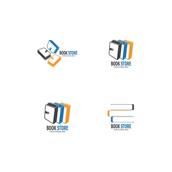 Book icon and symbol vector template