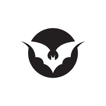 Bat images logo design vector