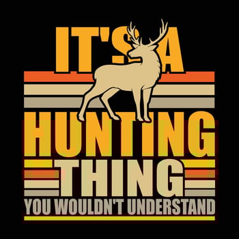 hunting T shirt design vector