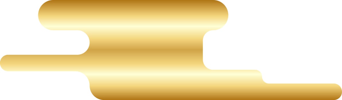 Abstract Gold Minimal Round Shape Vector