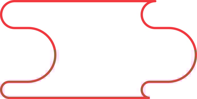 Abstract Minimal Round Shape Vector Outline