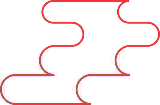 Abstract Minimal Round Shape Vector Outline