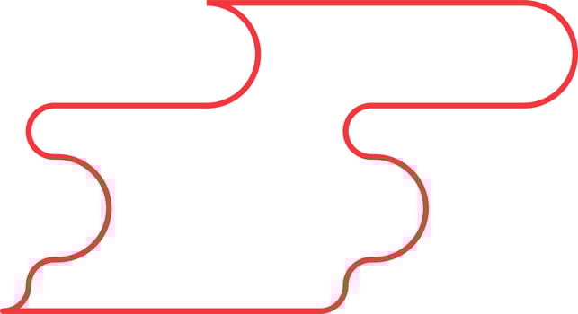 Abstract Minimal Round Shape Vector Outline