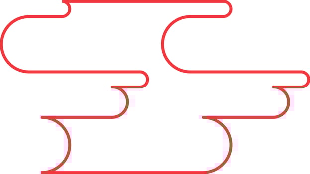 Abstract Minimal Round Shape Vector Outline