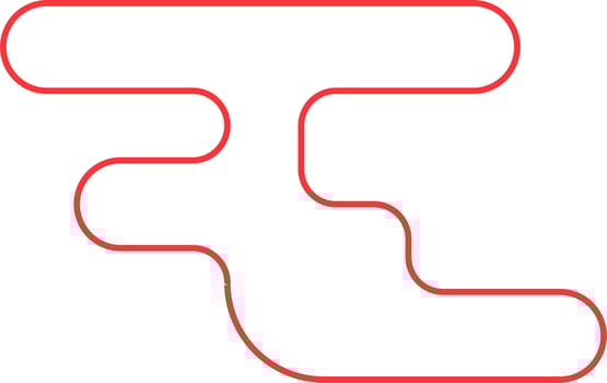 Abstract Minimal Round Shape Vector Outline