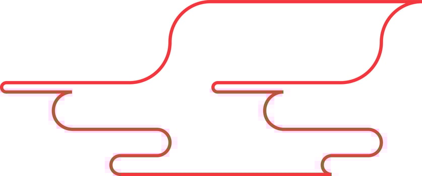 Abstract Minimal Round Shape Vector Outline