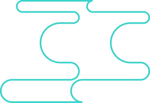 Abstract Minimal Round Shape Vector Outline