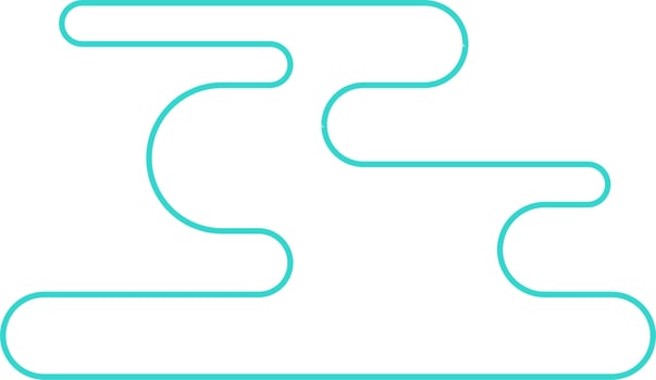Abstract Minimal Round Shape Vector Outline