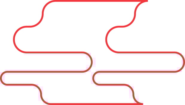 Abstract Minimal Round Shape Vector Outline