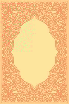 wedding invitation template with a mandala style vector