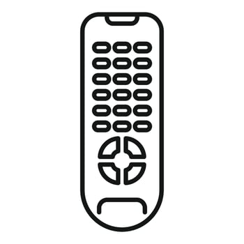 Tv remote control icon, outline style vector