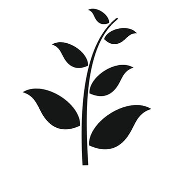 Essential oils field plant icon, simple style vector