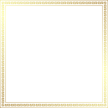 Chinese Gold Border Frame Square png