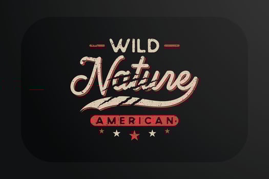 Mountain T-shirt Design Wild Nature vector