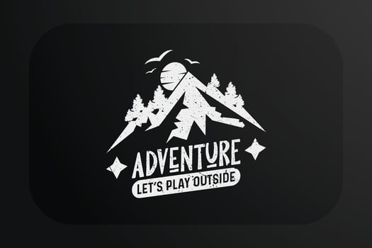 Adventure Lets Play Outside Mountain T-shirt Design vector