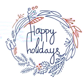 Merry Christmas greeting card vector