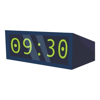 Electronic watch icon, cartoon style vector