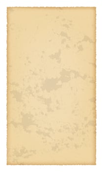 Old paper with burnt edges isolated on white background with place for your text. Vector illustration