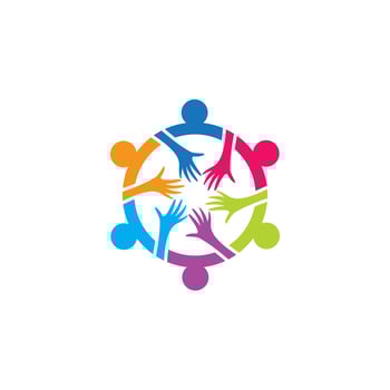Teamwork vector icon