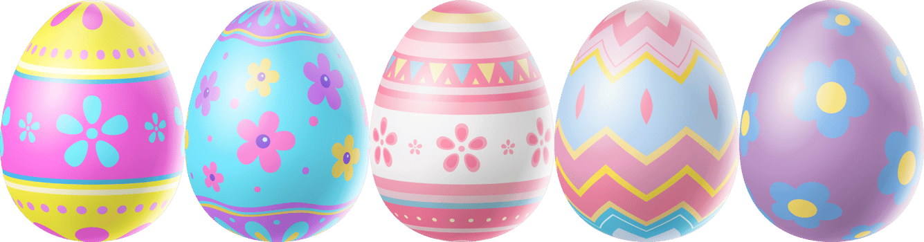Happy Easter Day colorful egg png