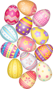 Happy Easter Day colorful egg png