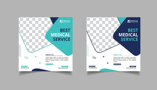 Social Media Doctor Post Template vector