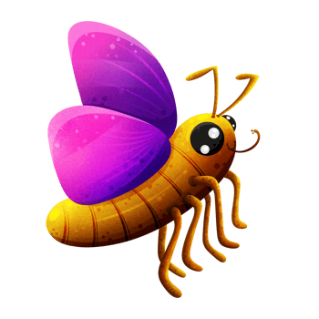 Cute Cartoon Butterfly Clip Art Icon png