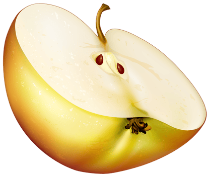 Apple Slice Transparent Background png