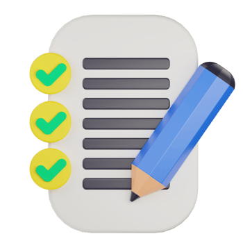 3d checklist document approved icon png