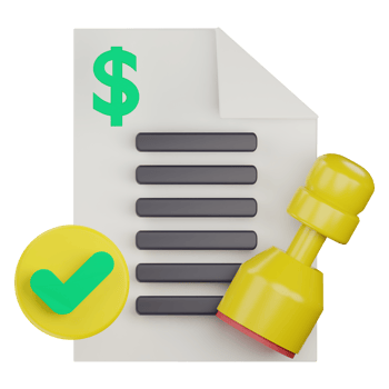 3d business proposal document approved icon png